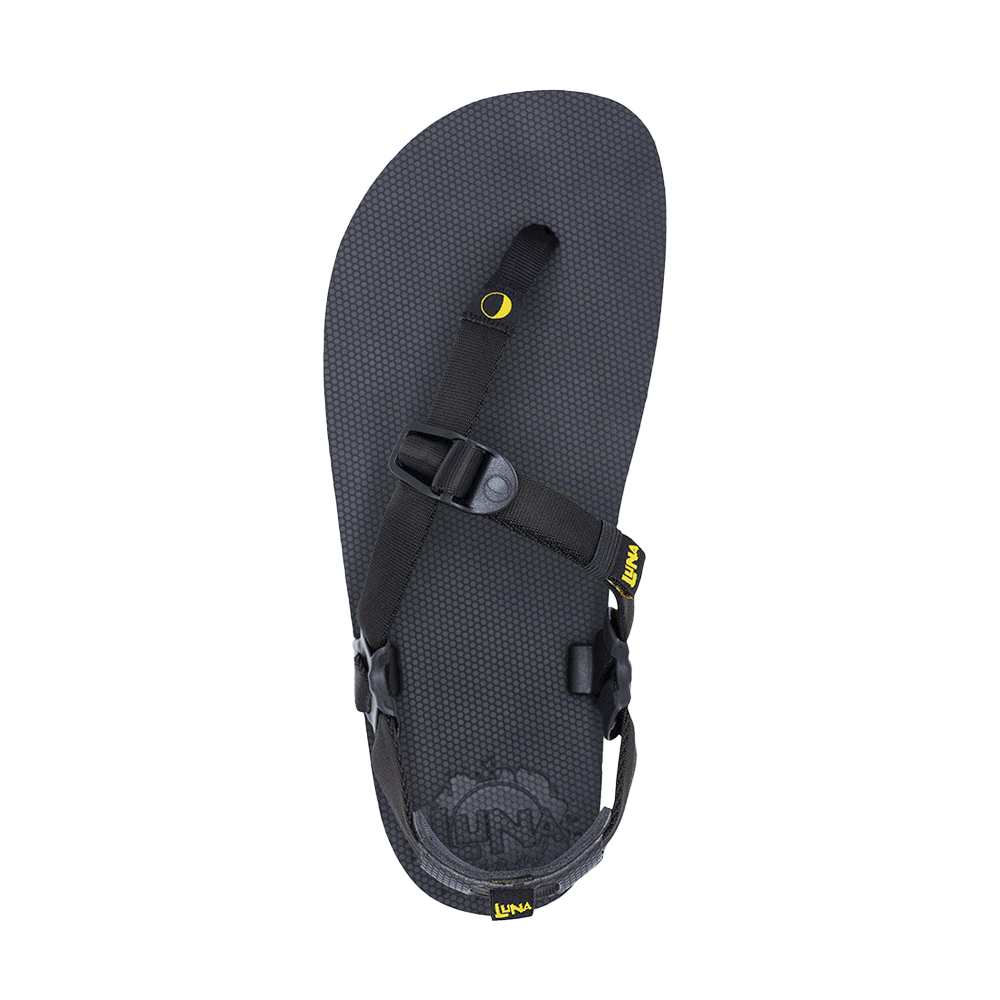Luna Oso Flaco Winged Edition Black Sandals