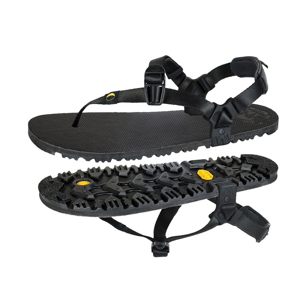 Luna Oso Flaco Winged Edition Black Sandals