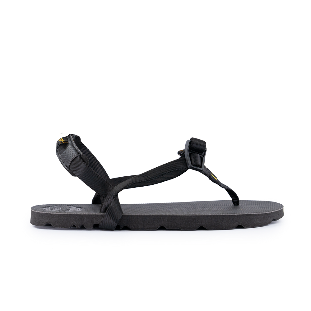 Luna Retro Mono Black Sandals